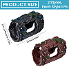 2Pcs 2 Colors Resin Stump Display Decorations DJEW-GF0001-87-2