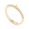 Brass Cuff Finger Ring Settings KK-L155-34G-2