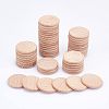 HOBBIESAY 50Pcs Unfinished Natural Beech Wood Cabochons WOOD-HY0001-01-5