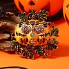 Halloween Alloy Enamel Pumpkin Brooches for Women SC0855-2-1