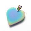304 Stainless Steel Mirror Polished Finish Stamping Blank Tag Pendants STAS-F214-02M-2