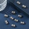 SHEGRACE Brass Micro Pave Cubic Zirconia Pendants XGRQ3D195-482P-4