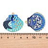 Printed 304 Stainless Steel Pendants SA-CBACE5A-01C-G-3