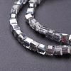 Electroplate Glass Beads Strands EGLA-D018-4x4mm-19-3
