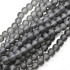 Baking Paint Transparent Glass Beads Strands X-GLAA-S031-12mm-12-1