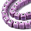 Handmade Porcelain Ceramic Beads Strands PORC-T006-01F-3