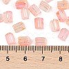 Transparent Spray Painted Glass Seed Beads SEED-L011-10A-10-4