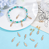 20Pcs Brass Micro Pave Cubic Zirconia Pendants KK-BBC0025-98-4