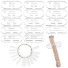 28Pcs Acrylic Band Weaving Width Gauge AJEW-OC0013-96B-1