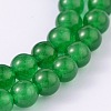 Dyed Natural White Jade Round Bead Strands G-O113-08-6mm-1
