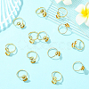 16Pcs 304 Stainless Steel Open Cuff Ring Findings STAS-BBC0008-17-5