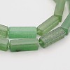 Natural Green Aventurine Cuboid Beads Strands G-N0153-12-1