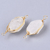 Natural Quartz Crystal Links connectors G-T131-04E-2