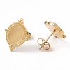 Ion Plating(IP) 304 Stainless Steel Stud Earring Findings EJEW-G338-04G-2