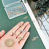 8Pcs 201 Stainless Steel Links & 8Pcs 201 Stainless Steel Pendants STAS-UN0032-38-2