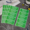 12Sheets Waterproof PVC Warning Sign Stickers DIY-OC0014-63C-4