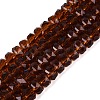 Transparent Glass Beads Strands GLAA-Q114-01A-A15-1