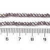 Baking Electroplate Glass Beads Strands DGLA-A039-J4mm-B06-4