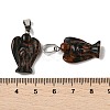 Natural Mahogany Obsidian Pendants G-B127-10P-09-4
