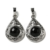 Natural Obsidian Pendants G-Q158-05P-24-1