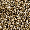 Spray Painted Picasso Cylinder Glass Seed Beads GLAA-T028-12A-11-2