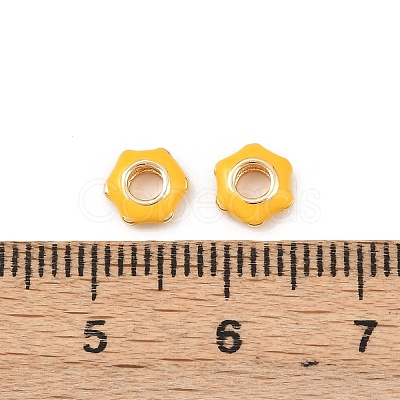 Brass Beads KK-H524-15G-01-1