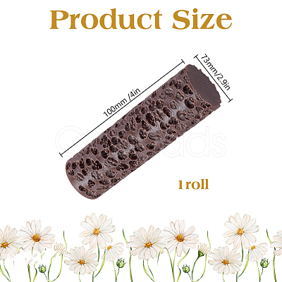 Plastic Skull Clay Texture Roller DIY-WH0698-071-1