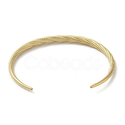 304 Stainless Steel Open Cuff Bangles BJEW-K241-02D-G-1
