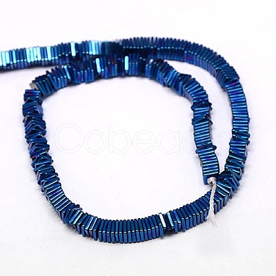 Electroplate Non-magnetic Synthetic Hematite Heishi Beads Strands X-G-J171A-4x4mm-07-1