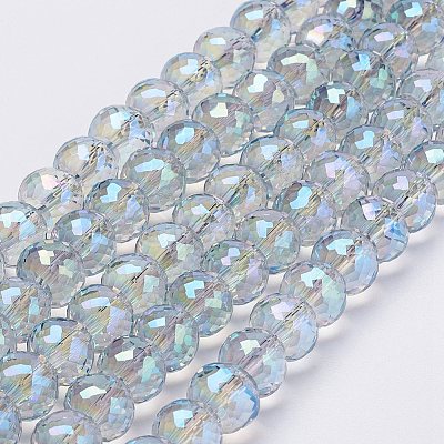 Electroplate Glass Bead Strands EGLA-P027-FR06-1