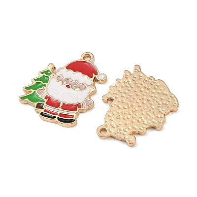 Christmas Alloy Enamel Pendants ENAM-I081-01KCG-08-1