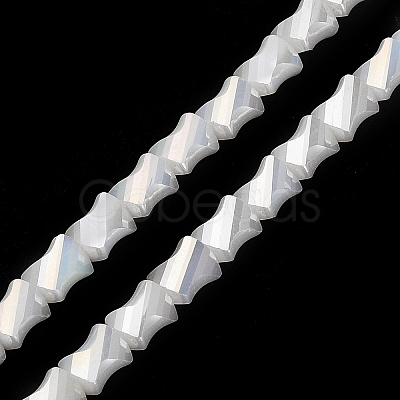 Electroplated Glass Beads Strands GLAA-G092-A-03-1