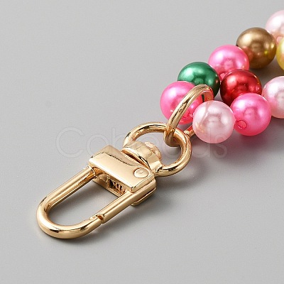 ABS Plastic Imitation Pearl Beaded Chain Bag Handle FIND-WH0111-158A-1