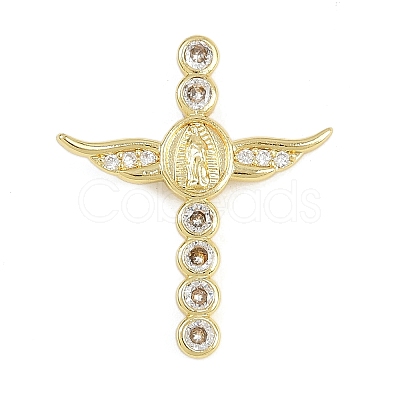 Easter Theme Brass Micro Pave Cubic Zirconia Pendants LS-KK-Z123-04G-1