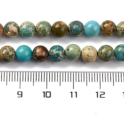 Dyed Natural Regalite/Imperial Jasper/Sea Sediment Jasper Beads Strands X-G-B124-C02-06-1