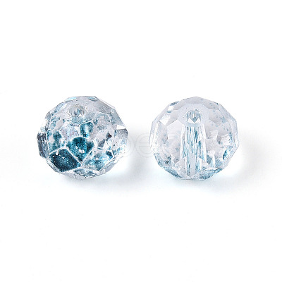 Baking Paint Transparent Glass Beads X1-GLAA-N011-10mm-03-1