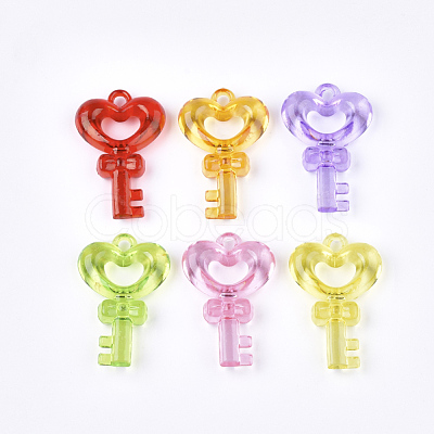 Transparent Acrylic Pendants TACR-S133-059-1
