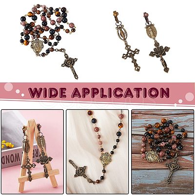 DIY Religion Pendants & Links Jewelry Making Finding Kit DIY-SZ0007-29-1