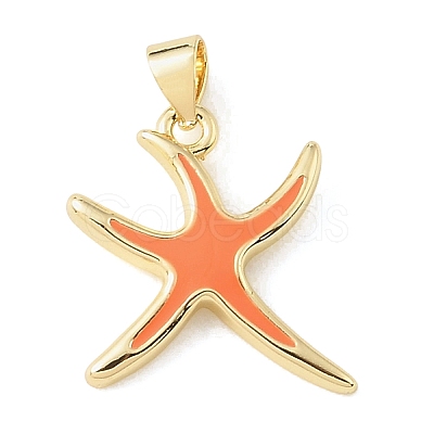 Brass Enamel Pendants KK-CBA6938-16G-1