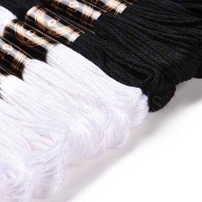 12 Skeins 2 Colors 6-Ply Polyester Embroidery Floss OCOR-M009-01B-11-1