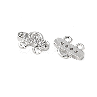 Brass Micro Pave Cubic Zirconia Chandelier Component Links KK-P290-28P-1