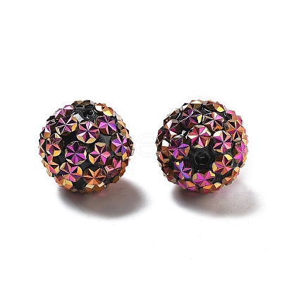 Acrylic Rhinestone Ball Beads OACR-A035-01B-1