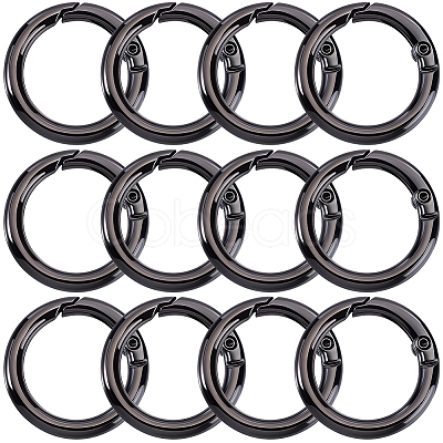 15Pcs Zinc Alloy Spring Gate Rings FIND-BBC0005-01B-B-1