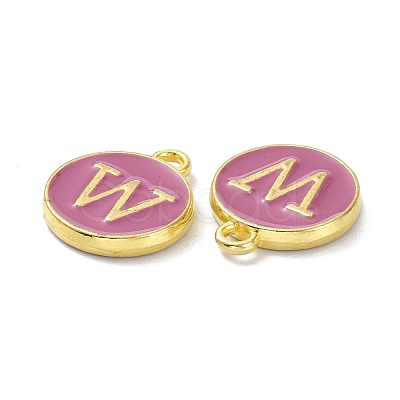 Golden Plated Alloy Enamel Charms ENAM-XCP0001-13W-1