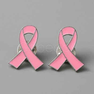 Awareness Ribbon Enamel Pin JEWB-WH0029-29C-1