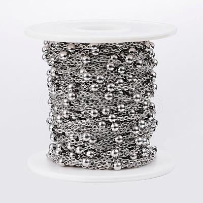 Tarnish Resistant 304 Stainless Steel Cable Chains CHS-H009-30P-1