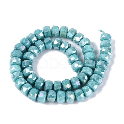 Anti-Tarnish Electroplate Glass Beads Strands GLAA-T025-10mm-11T-1