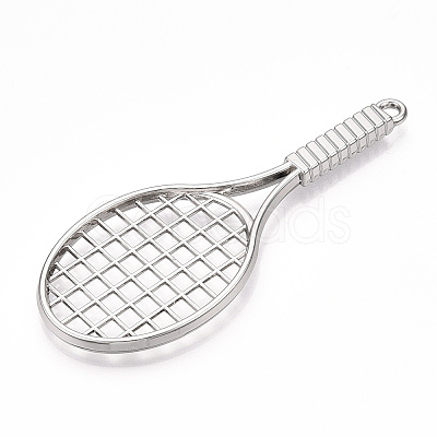Rack Plating Alloy Big Pendants FIND-N005-63P-1