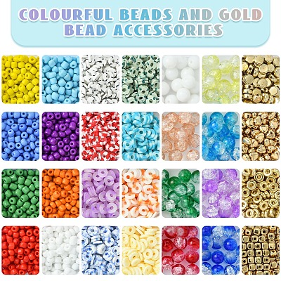 DIY Alloy & Polymer Clay & Glass Earring/Bracelets Jewelry Making Kits DIY-FS0007-29-1