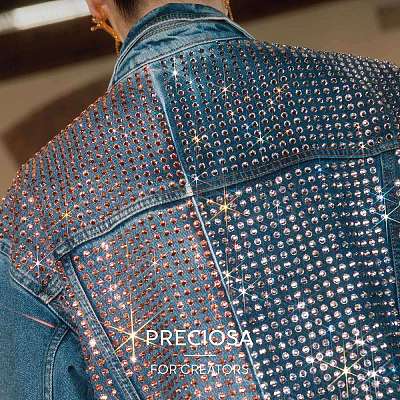 Preciosa® Crystal Hotfix Flatback Stones Y-PRC-HSS12-90350-200-1